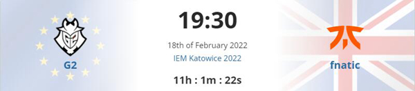  CSGO2022年 线下赛IEM卡托维兹正赛6场赛事看点赛程表一览-第二日